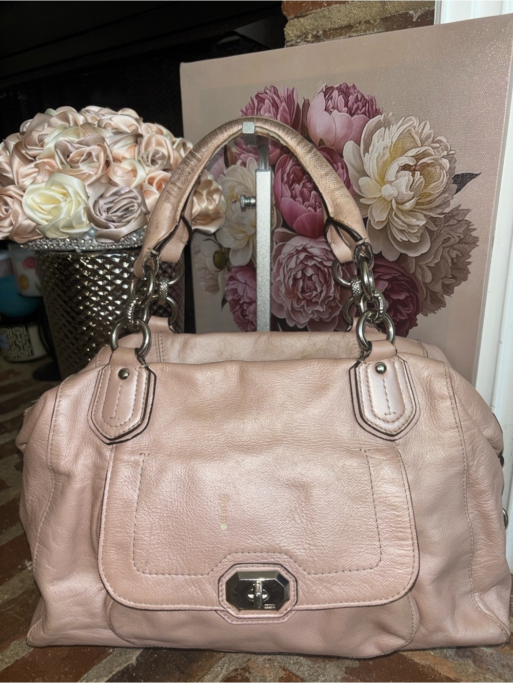 Coach “Project” Soft Pink Leather Satchel Handbag